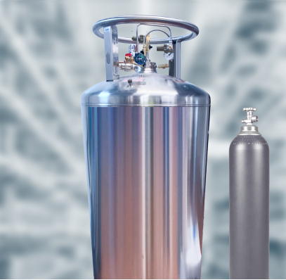 Carbo tank and backup cylinder